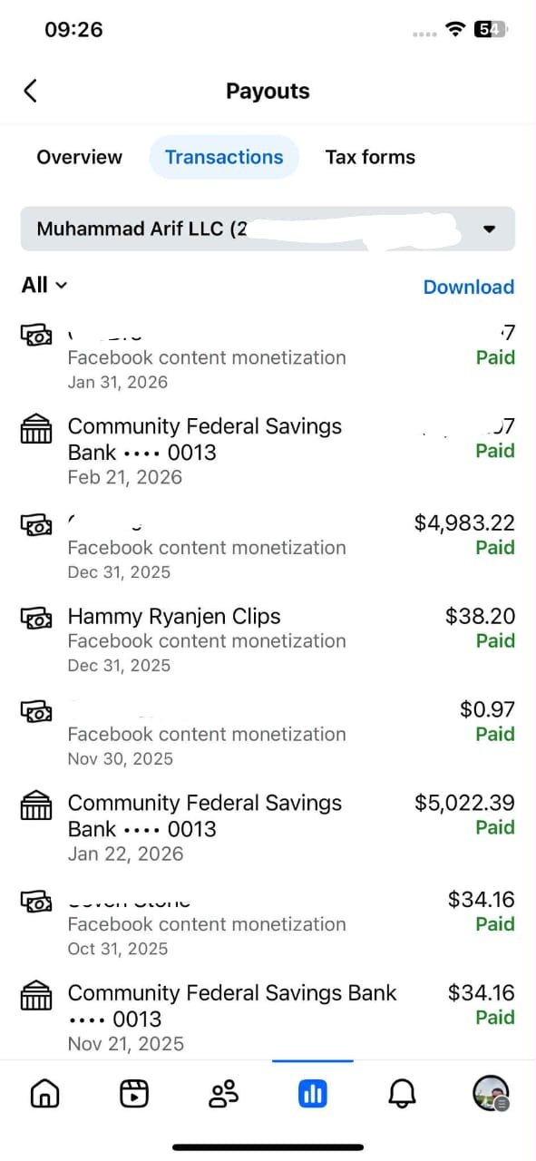 I Receive Facebook Payout Payment